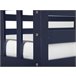 Beliani Beliche Pinho REVIN 97x208 Azul Marino