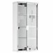 Armário para Remedios Aço 430 inox, porta em vidro temperado Cinza