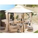 Beliani Pérgola de Jardim PORTEL 350x350 Bege