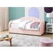 Beliani Cama nido Terciopelo EYBURIE 99x217 Cinza Claro
