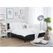 Beliani Cama com estrado Pinho OLIVET 168x208 Azul