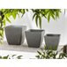 Beliani Conjunto de 2 vasos para plantas ZELI 