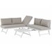 Beliani Conjunto lounge COCCORINO Cinza Escuro