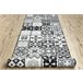 Alcatifa do corredor com reforçado de borracha AZULEJO PATCHWORK 100x900 Cinza
