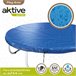 Protetor de cama elástica à prova d'água Aktive e proteção UV Azul