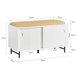 Banco para sapatos com portas de correr FSR116-W SoBuy Branco