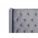 Beliani Cama com estrado Veludo FORBACH 174x218 Cinza