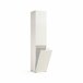 Armário multiuso com 2 portas com efeito madeira 45 Branco