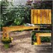 Banco de Jardim Madeira de Pinho Outsunny Castanho