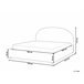 Beliani Cama com armazenamento Bouclé VAUCLUSE 194x214 Bege