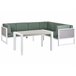 Beliani Conjunto lounge CASTELLA GR1531651