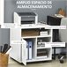 Armário de Escritório melamina de madeira HOMCOM Branco