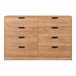 Aparador Varkaus com 8 gavetas MDF Carvalho