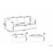 Beliani Conjunto lounge SABBIA Cinza Claro