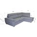 Sofá de canto KENDAL com cama e arca Cinza