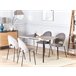 Beliani Mesa de jantar GREYTON 70x120 Branco
