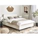 Beliani Cama com estrado Bouclé VALOGNES 172x220 Branco