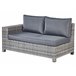 Beliani Conjunto lounge TEGLIO Cinza Escuro