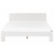 Beliani Cama com estrado Pinho ROYAN 167x207 Branco