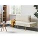 Beliani Sofá-cama Bouclé SAARELA Creme