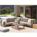Beliani Conjunto lounge TIMOR Cinza Escuro