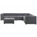Beliani Conjunto lounge AREZZO Cinza Escuro
