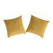 2 Frondas para almofada 100% algodão percal PURE 80x80 Amarelo