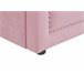 Beliani Cama com estrado Bombazine MIMIZAN Rosa