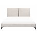 Beliani Cama com estrado Bombazine MELLE 175x240 Bege