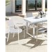 Beliani Cadeira de jardim BUSSETO Branco/cinza