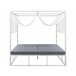 Beliani Cama de jardim PALLANZA Branco