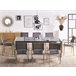 Beliani Conjunto de comedor GROSSETO Cinza Escuro