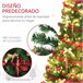 Árvore de Natal Plástico e Aço HOMCOM Verde