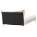 Beliani Cama com estrado Veludo CHALEIX 168x212 Cinza Escuro