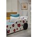 Cama carro HAWAI 90x190 cm com LED's à frente  Branco