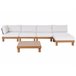 Beliani Conjunto lounge SANZA Branco