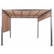 Beliani Pérgola de Jardim PARGA Castanho