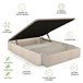 Sommier rebatível luxo S-Max 3D 135x190 Bege