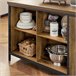 Aparador de jantar com 2 portas 4 compartimentos KNL01-F SoBuy Castanho