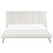 Beliani Cama com estrado Pele sintética BETIN 220x230 Areia