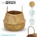 WELL HOME - Cesto dobrável de cana natural Castanho