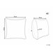 Beliani Almofada de jardim TORBORA 45x45 Branco