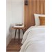 Beliani Conjunto de mesas DENNY 45x45 Castanho
