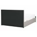 Beliani Cama com estrado Pele sintética ROCHEFORT 170x214 Cinza Escuro
