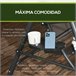Baloiço de Jardim Poliéster, Vime PE e Aço Outsunny Cinza