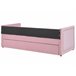 Beliani Cama com estrado Bombazine MIMIZAN Rosa