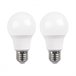Pack de 2 lâmpadas LED padrão Raydan Home Branco