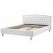 Beliani Cama com estrado Pele sintética METZ 209x215 Branco