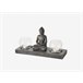 Porta-velas BUDDHA cor castanho Castanho