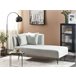 Beliani Chaise longue à esquerda Poliéster RIOM Azul/ Verde